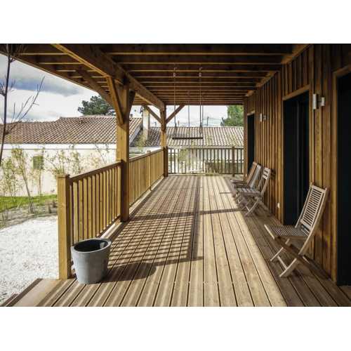LAME DE TERRASSE PIN QUALITE US MARRON 27 X 147 X 3900 MM