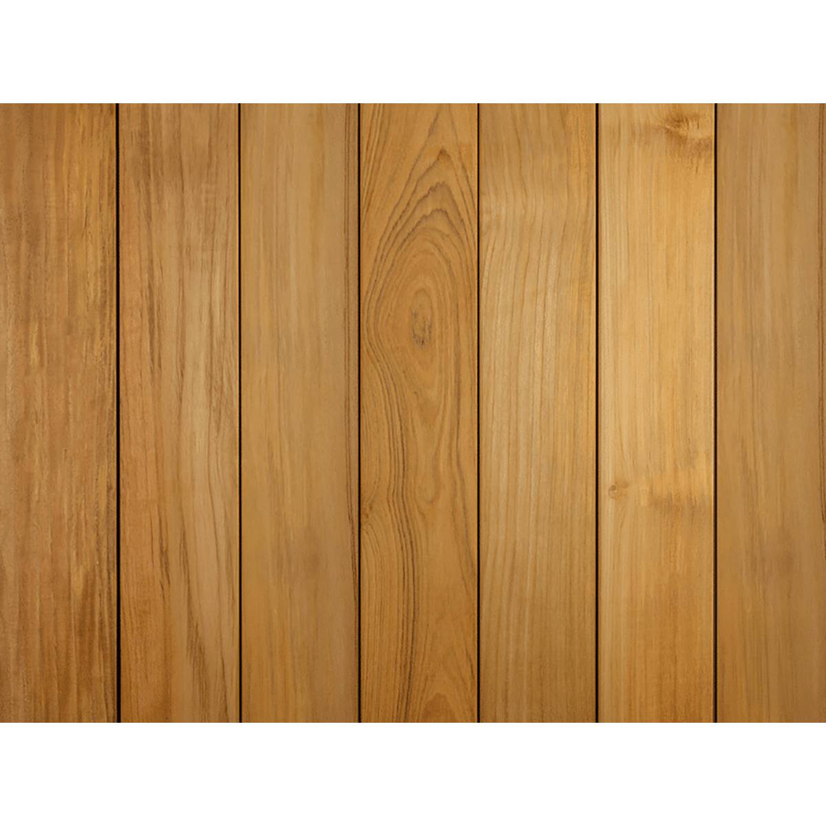 LAME DE TERRASSE EN TECK DOUBLE FACES LISSES 19 X 120 X 1700 MM