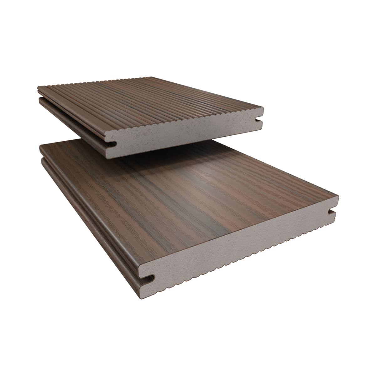 LAME TERRASSE COMPOSITE MAJESTIC MASSIVE PRO BRUN D'AUTOMNE