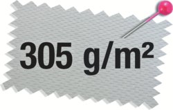 BERMUDA JEAN TYPHON+ ELASTHANNE BRUT 305 GR/M2 T5}