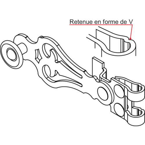 ACCESSOIRES POUR ESPAGNOLETTE RONDE TIGE PLEINE