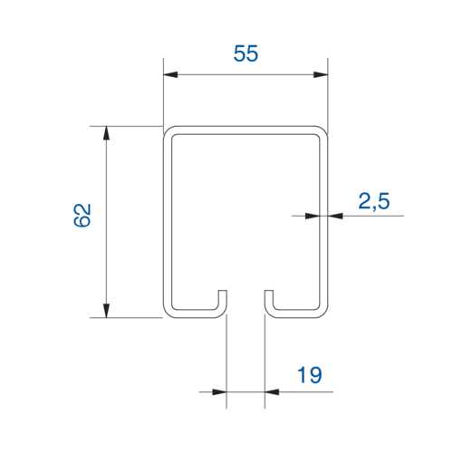 RAIL 6 M SPORTUB 400 KG