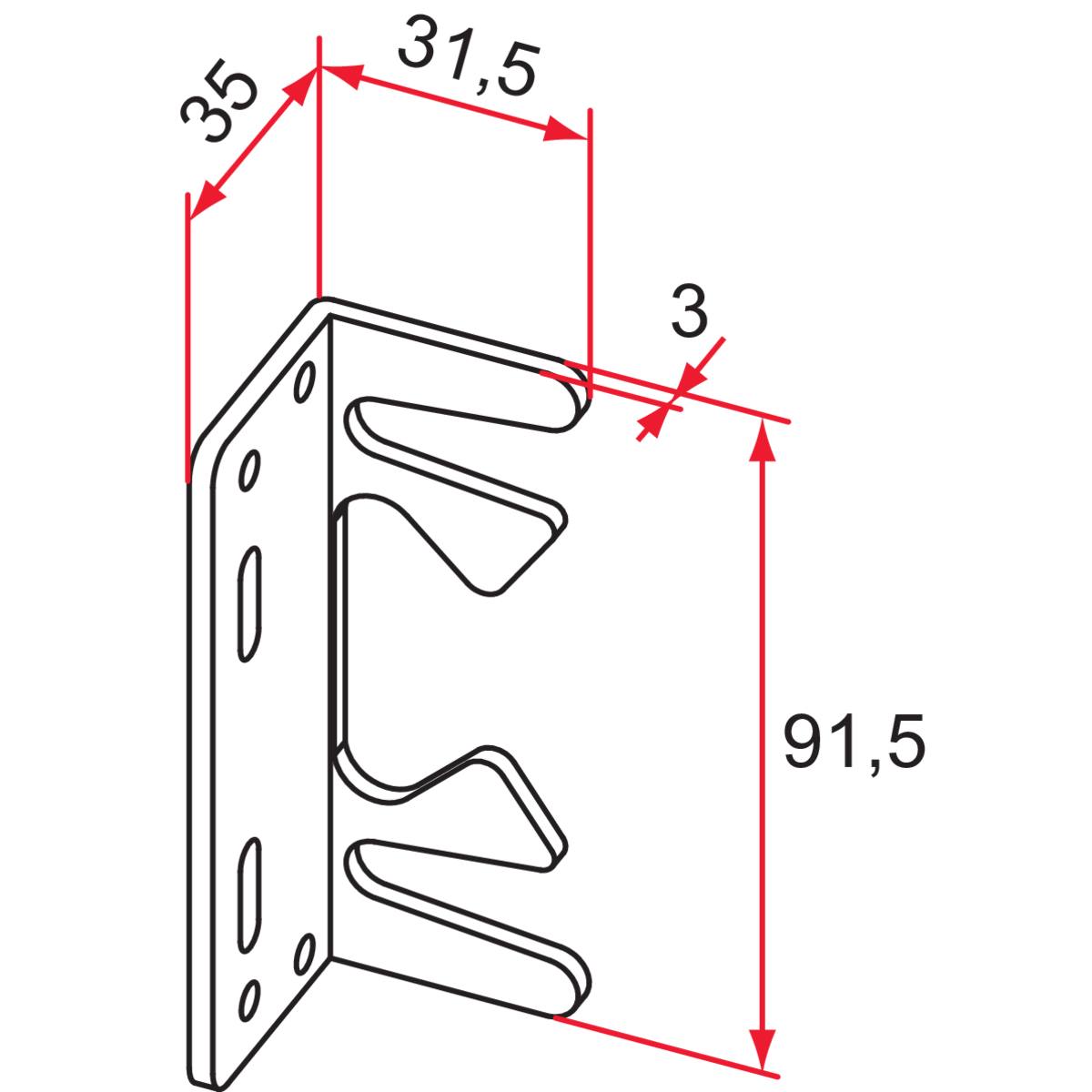 GÂCHE POUR SERRURE DE GARAGE